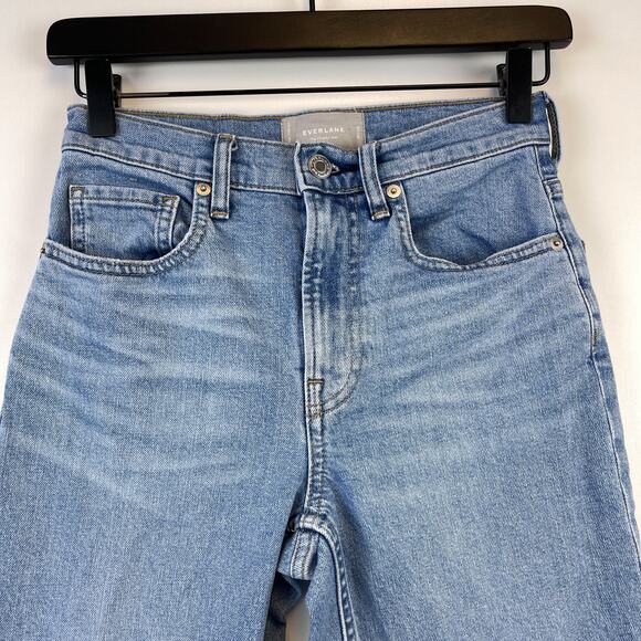 Everlane Size 25 Crop The Cheeky Jean Mid-Rise 26” Skinny - Picture 2 of 10